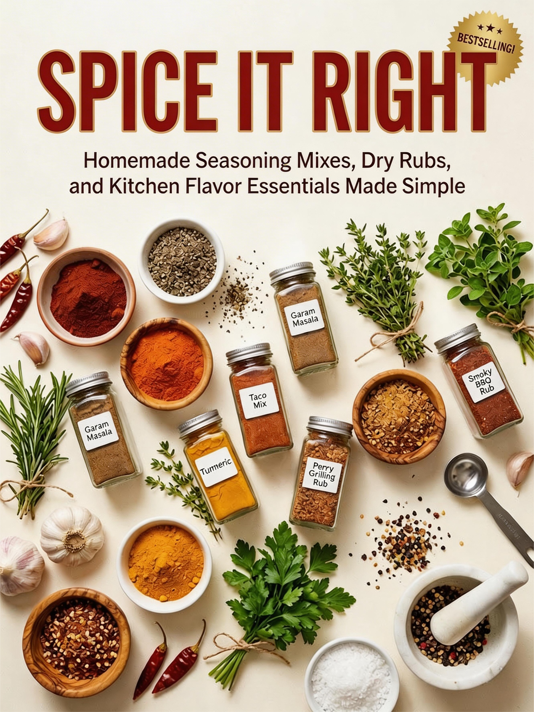Spice It Right，Homemade Seasoning Mixes, Dry Rubs, and Kitchen Flavor Essentials Made Simple