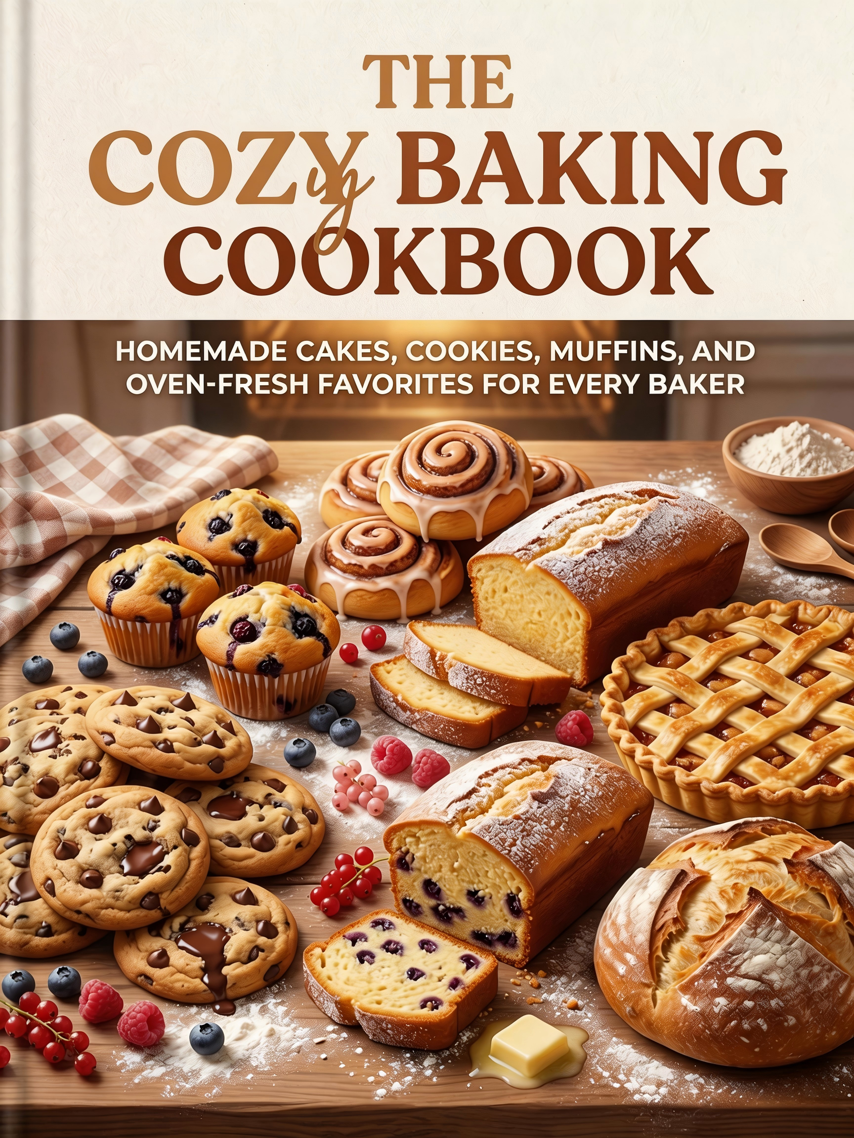 The Cozy Baking Cookbook，Homemade Cakes, Cookies, Muffins, and Oven-Fresh Favorites for Every Baker