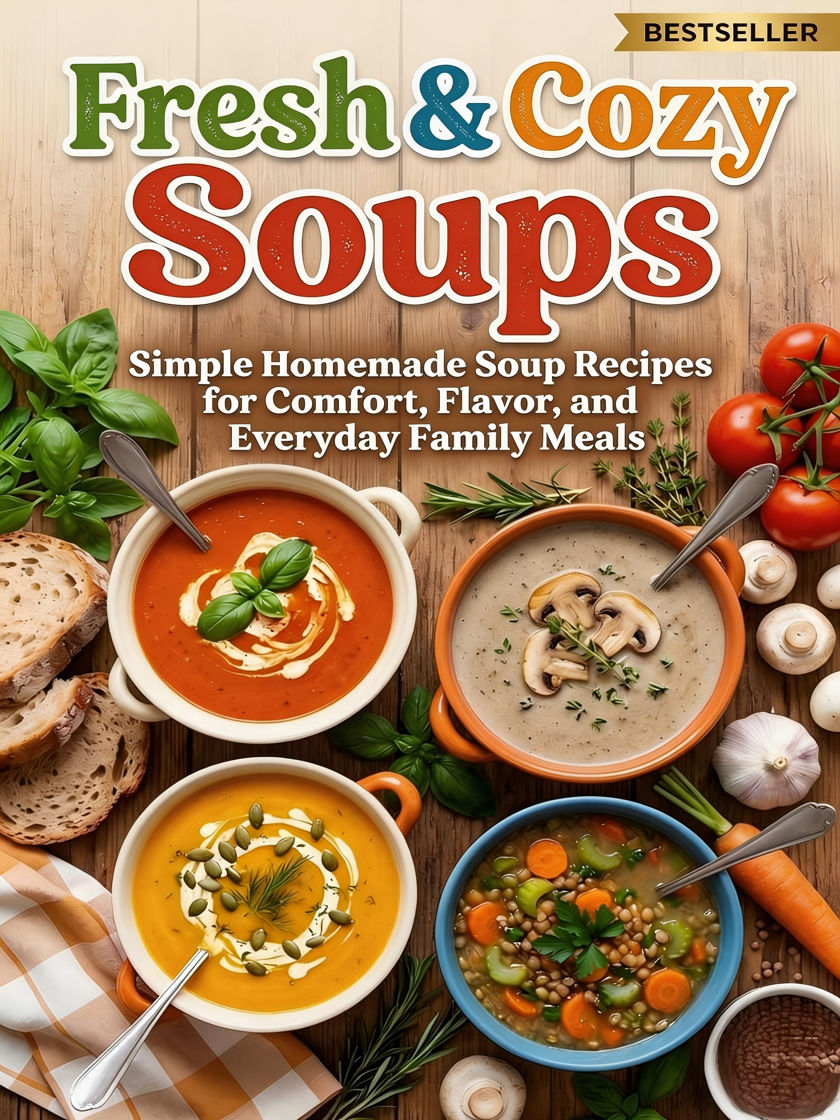 Fresh & Cozy Soups：Simple Homemade Soup Recipes for Comfort, Flavor, and Everyday Family Meals